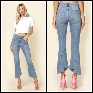 FRAME Le Crop High Waist Mini Boot Jeans size 25